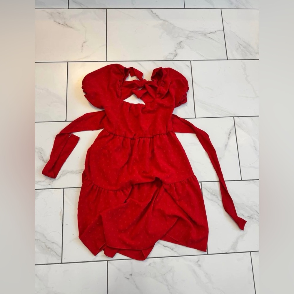 Maternity Dress Red - Medium - Picture 3 of 4